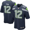 Image of 12s Seattle Seahawks Alternate Game Jersey - College Navy 2019