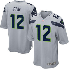 12s Seattle Seahawks Alternate Game Jersey - Gray 2019