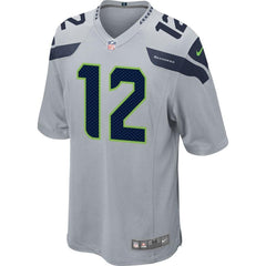 12s Seattle Seahawks Alternate Game Jersey - Gray 2019