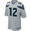 Image of 12s Seattle Seahawks Alternate Game Jersey - Gray 2019