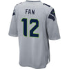 Image of 12s Seattle Seahawks Alternate Game Jersey - Gray 2019