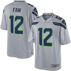 12s Seattle Seahawks Alternate Limited Jersey - Gray 2019