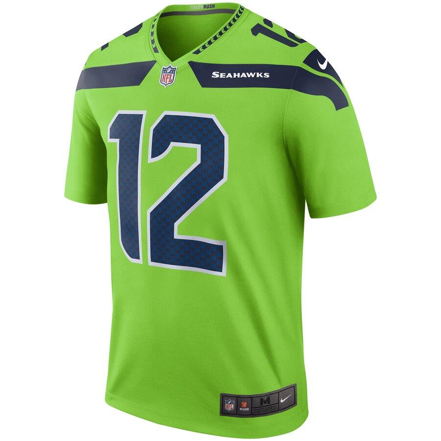 12s Seattle Seahawks Color Rush Legend Jersey - Green 2019
