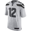 Image of 12s Seattle Seahawks Gridiron Gray II Limited Jersey - Gray 2019