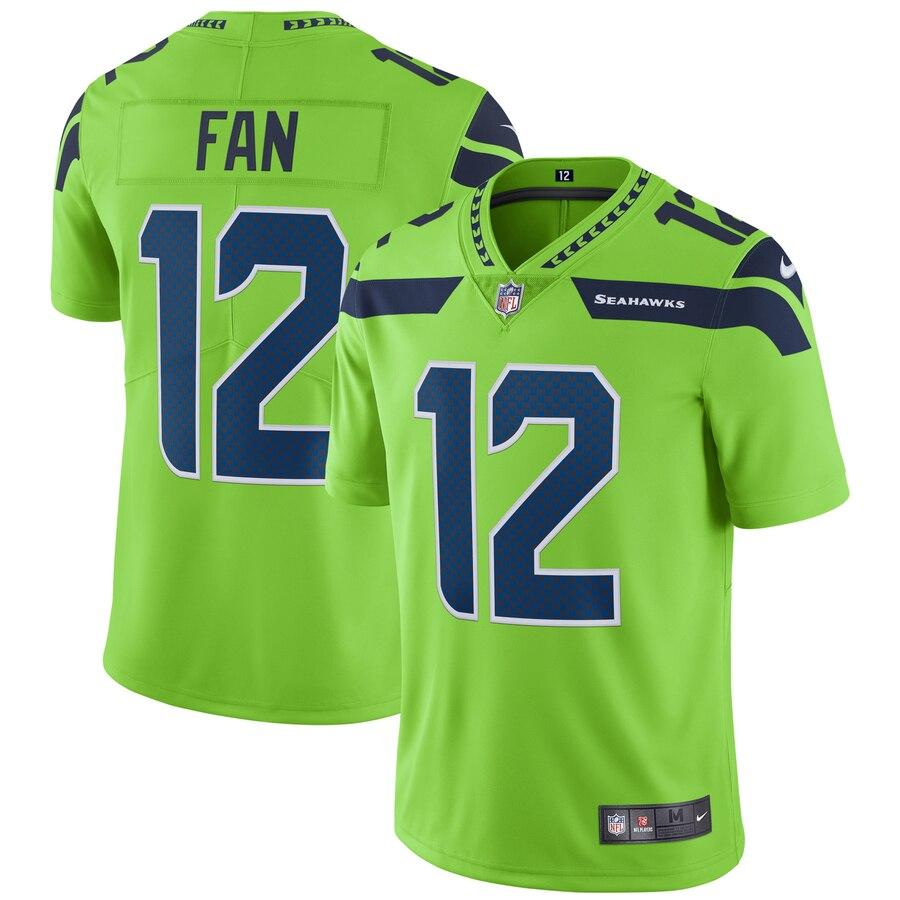 12s Seattle Seahawks Vapor Untouchable Color Rush Limited Player Jersey - Neon Green 2019