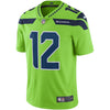 Image of 12s Seattle Seahawks Vapor Untouchable Color Rush Limited Player Jersey - Neon Green 2019