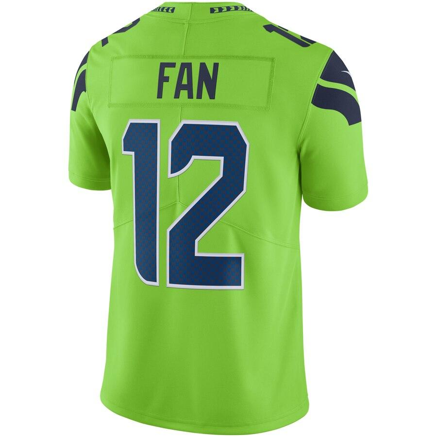 12s Seattle Seahawks Vapor Untouchable Color Rush Limited Player Jersey - Neon Green 2019