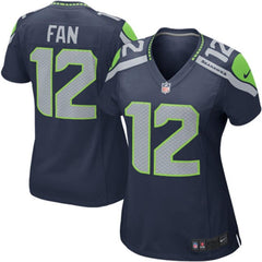 12s Seattle Seahawks Women's Game Jersey - College Navy 2019