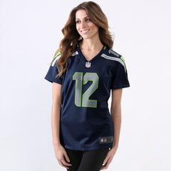 12s Seattle Seahawks Women's Game Jersey - College Navy 2019