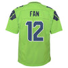 Image of 12s Seattle Seahawks Youth Color Rush Game Jersey - Green 2019