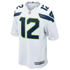 12s Seattle Seahawks Youth Game Jersey - White 2019