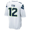 Image of 12s Seattle Seahawks Youth Game Jersey - White 2019