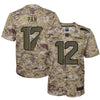 Image of 12s Seattle Seahawks Youth Salute to Service Game Jersey - Camo 2019