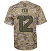 Image of 12s Seattle Seahawks Youth Salute to Service Game Jersey - Camo 2019