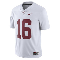 #16 Alabama Crimson Tide Limited Football Jersey - White 2019