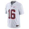 Image of #16 Alabama Crimson Tide Limited Football Jersey - White 2019