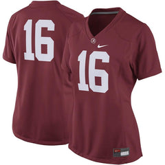 #16 Alabama Crimson Tide Women's Game Replica Football Jersey - Crimson 2019