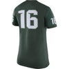 Image of #16 Michigan State Spartans Women's Game Replica Football Jersey - Green 2019