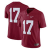 Image of #17 Alabama Crimson Tide Limited Football Jersey - Crimson 2019