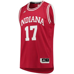 #17 Indiana Hoosiers  Replica Basketball Jersey - Crimson 2019