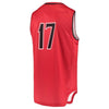 Image of #17 Maryland Terrapins Under Armour Replica Performance Basketball Jersey – Red 2019