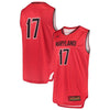 Image of #17 Maryland Terrapins Under Armour Replica Performance Basketball Jersey – Red 2019