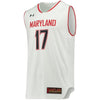 Image of #17 Maryland Terrapins Under Armour Replica Performance Basketball Jersey – White 2019