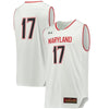 Image of #17 Maryland Terrapins Under Armour Replica Performance Basketball Jersey – White 2019