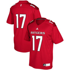 #17 Rutgers Scarlet Knights  Chase Football Jersey – Red 2019