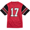 Image of #17 Utah Utes Under Armour Youth Performance Replica Football Jersey – Red 2019