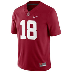 #18 Alabama Crimson Tide Football Game Jersey – Crimson 2019