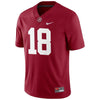 Image of #18 Alabama Crimson Tide Football Game Jersey – Crimson 2019