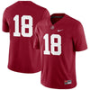 Image of #18 Alabama Crimson Tide Football Game Jersey – Crimson 2019