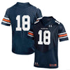 Image of #18 Auburn Tigers Under Armour Replica Football Jersey – Navy 2019