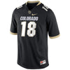 Image of #18 Colorado Buffaloes Football Game Jersey – Black 2019
