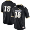 Image of #18 Colorado Buffaloes Football Game Jersey – Black 2019