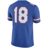 Image of #18 Florida Gators Jordan Brand Game Football Jersey – Royal 2019