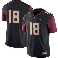 #18 Florida State Seminoles Football Game Jersey – Black 2019