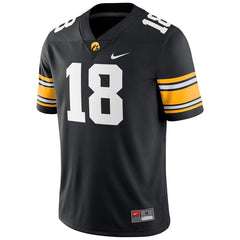 #18 Iowa Hawkeyes Game Jersey – Black 2019