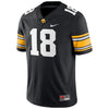 Image of #18 Iowa Hawkeyes Game Jersey – Black 2019