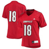 Image of #18 Louisville Cardinals Women's College Replica Jersey – Red 2019