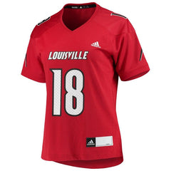 #18 Louisville Cardinals Women's College Replica Jersey – Red 2019