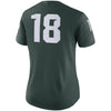 Image of #18 Michigan State Spartans Women's Game Jersey - Green 2019