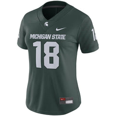 #18 Michigan State Spartans Women's Game Jersey - Green 2019