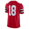 Image of #18 Ohio State Buckeyes Limited Football Jersey - Scarlet 2019