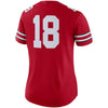 Image of #18 Ohio State Buckeyes Women's Game Jersey - Scarlet 2019