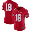 Image of #18 Ohio State Buckeyes Women's Game Jersey - Scarlet 2019