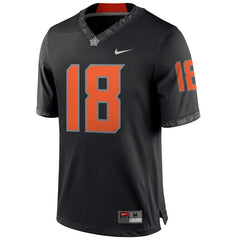 #18 Oklahoma State Cowboys Football Game Jersey – Black 2019