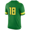 Image of #18 Oregon Ducks Football Game Jersey – Apple Green 2019