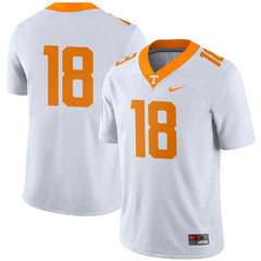 #18 Tennessee Volunteers Football Game Jersey – White 2019